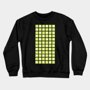 Green and Yellow Aesthetic Vintage Grid Flower Design iPhone Case & Cover Crewneck Sweatshirt